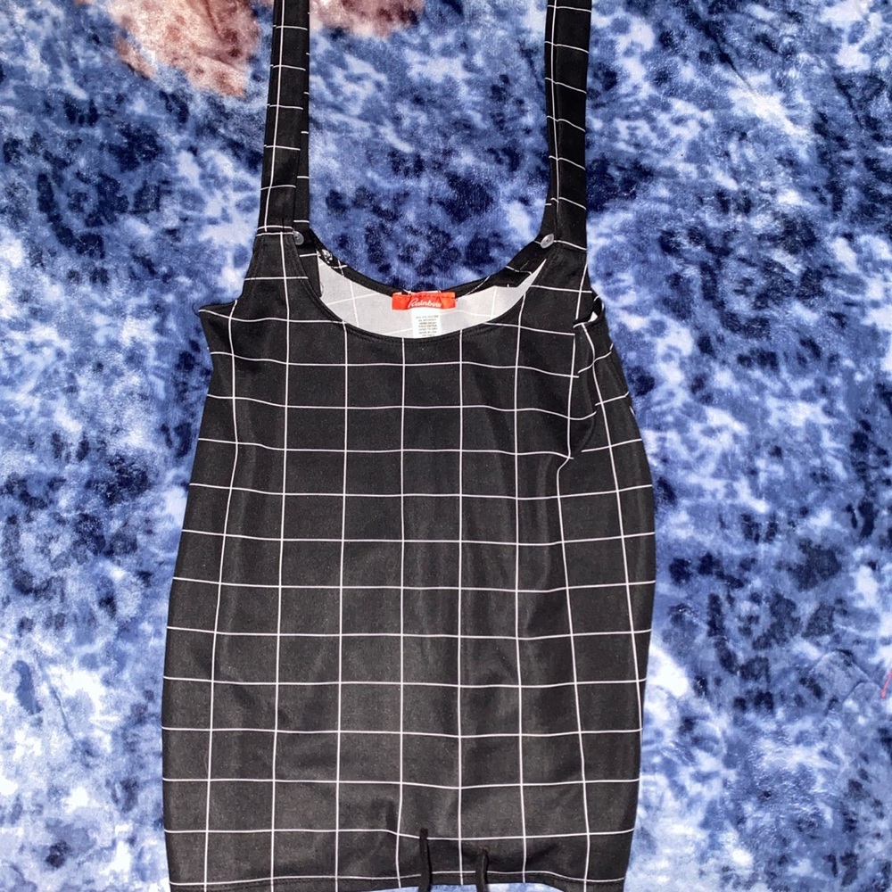 RAINBOW suspender dress, never been worn